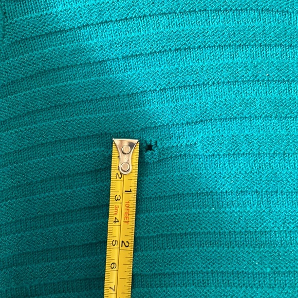 Slightly flawed turquoise tunic sweater cowl - Picture 4 of 6